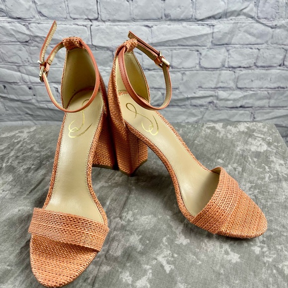 BN Sam Edelman Yaro Perla Block Textured Heel Sandal Various - Picture 14 of 15